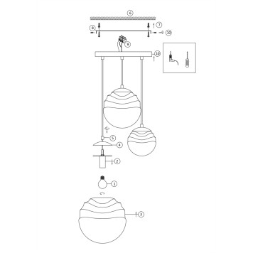 Люстра Maytoni Vinare P074PL-03BS-1