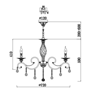Люстра Maytoni Grace RC247-PL-08-R-9