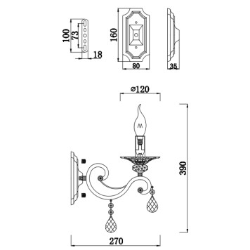 Бра Maytoni Grace RC247-WL-01-R-7