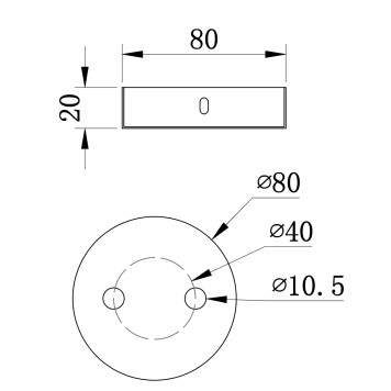 Универсальное крепление Maytoni Universal base SPR-BASE-R-02-B-3