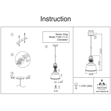 Люстра Maytoni Irving T163-11-C-6