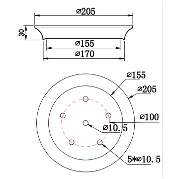 Универсальное крепление Maytoni Dakota T455-05-BASE-3