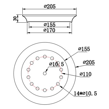Универсальное крепление Maytoni Dakota T455-14-BASE-3