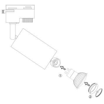 Трековый светильник Maytoni Unity Focus TR004-1-GU10-RG-5