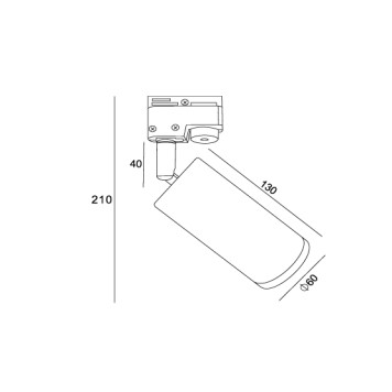 Трековый светильник Maytoni Unity Focus Design TR011-1-GU10-W-13