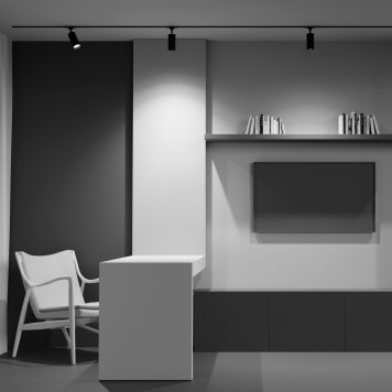 Трековый светильник Maytoni Trinity Focus TR028-3-GU10-B-1