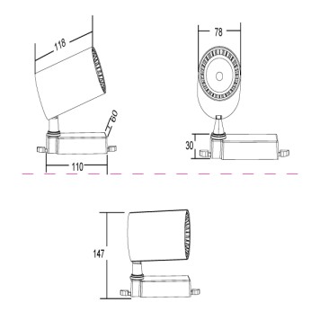 Трековый светильник Maytoni Trinity Vuoro TR029-3-10W3K-W-3