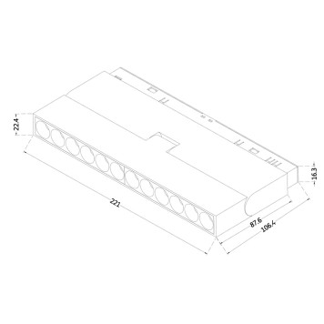 Трековый светильник Maytoni Exility Points Rot TR033-4-12WTW-M-DSZ-B-9