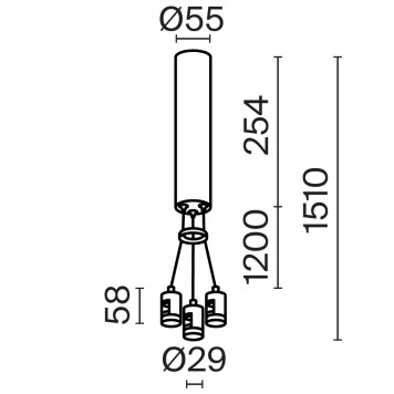 Подвесной набор Maytoni Flarity TRA154SW-BB-R-B-4