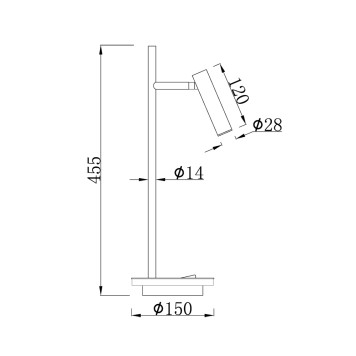 Лампа настольная Maytoni Estudo Z010TL-L8W3K-5