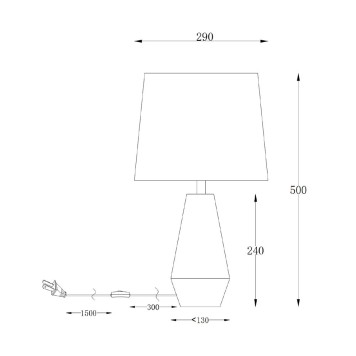 Лампа настольная Maytoni Calvin Table Z181-TL-01-B-11
