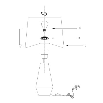 Лампа настольная Maytoni Calvin Table Z181-TL-01-B-12
