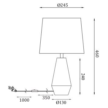 Лампа настольная Maytoni Calvin Table Z181-TL-01-W-14