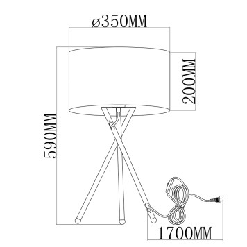 Лампа настольная Moderli Palma V10536-1T-1