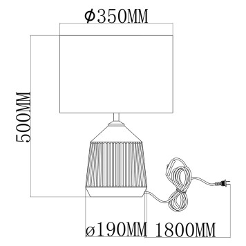 Лампа настольная Moderli Palma V10537-1T-1