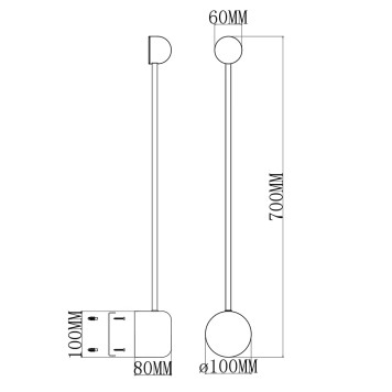 Бра Moderli Provo V10539-WL-1