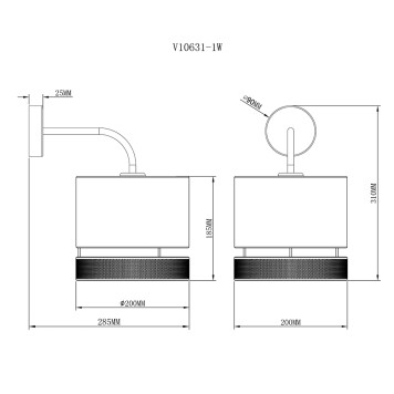 Бра Moderli Gela V10631-1W-6