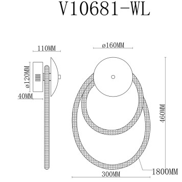 Бра Moderli True V10681-WL-4