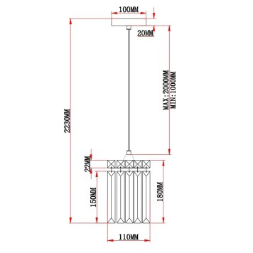 Люстра Moderli Levi V10754-1P-1