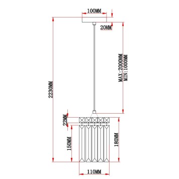 Люстра Moderli Levi V10759-1P-1