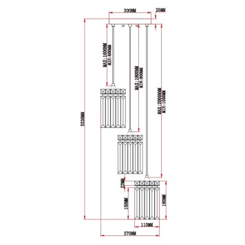 Люстра Moderli Levi V10760-3P-1