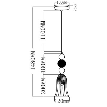 Люстра Moderli Glassy V10907-P-4