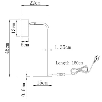 Лампа настольная Moderli Fine V11002-TL-1