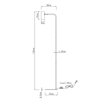 Торшер Moderli Fine V11003-FL-1