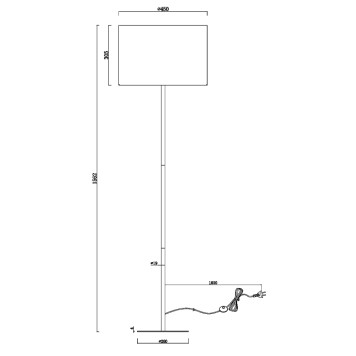 Торшер Moderli Strauss V11509-1F-7