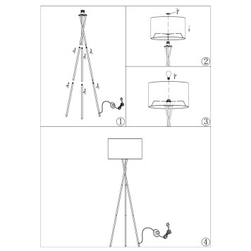 Торшер Moderli Palma V11597-1F-5