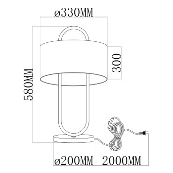 Лампа настольная Moderli Palma V11599-1T-4