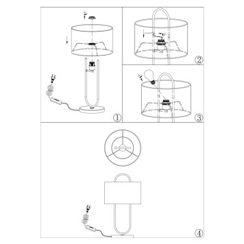 Лампа настольная Moderli Palma V11599-1T-5
