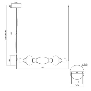 Люстра Moderli Glaze V11701-PL-6