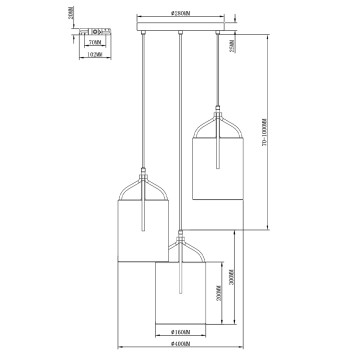Люстра Moderli Inari V11857-3P-1