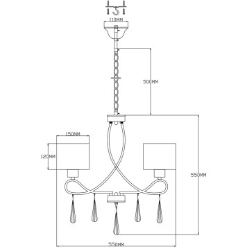 Люстра Moderli Mae V2562-3P-1