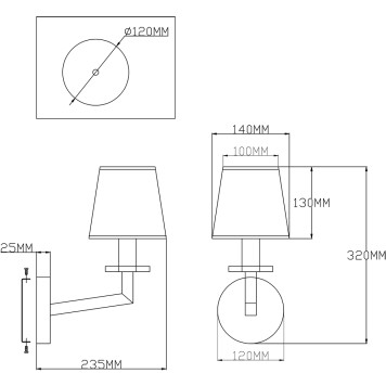 Бра Moderli Anna V2670-1W-1