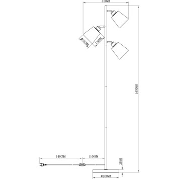 Торшер Moderli Floor V3051-3F-1