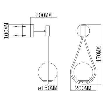 Бра Moderli Bestia V4030-1W-1