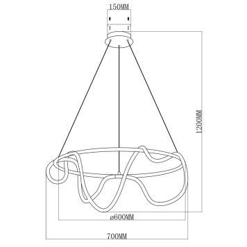 Люстра Moderli True V4080-PL-1