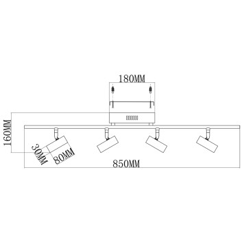 Спот Moderli Right V5040-4WL-1