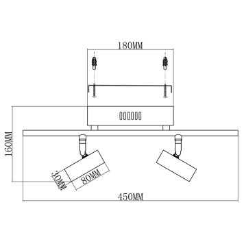 Спот Moderli Right V5044-2WL-1