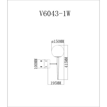 Бра Moderli Scrumbel V6043-1W-1