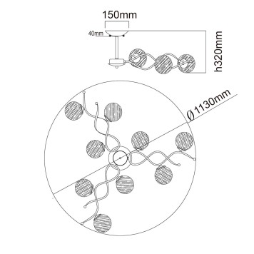 Светильник потолочный MW-Light Оливия 5 306012709-15