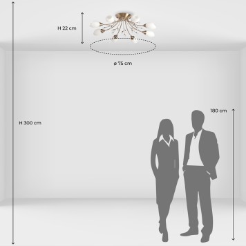 Светильник потолочный MW-Light Нежность 7 356015308-12