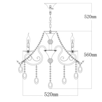 Люстра MW-Light Адель 4 373011705-14