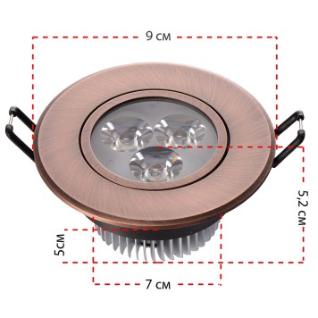 Светильник точечный MW-Light Круз 637012303-4