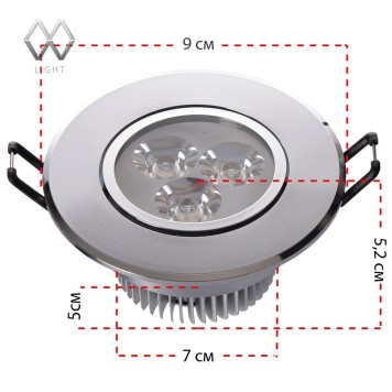 Светильник точечный MW-Light Круз 637012603-2