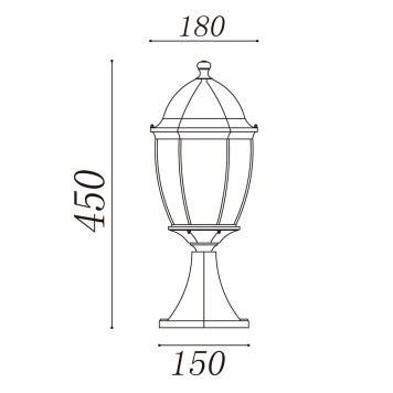 Уличный фонарь MW-Light Фабур 1 804040301-7