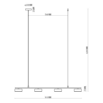 Люстра MyFar Milla MR1002-4PL-1