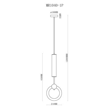 Люстра MyFar Covey MR1040-1P-1